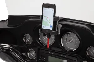 Ciro 50217 Smartphone Holder w/ Charger with Fairing Mount - Black