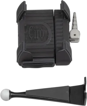 Ciro 50316 Smartphone Holder without Charger with Fairing Mount - Black