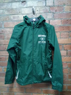 CLEARANCE - GREENWICH LADY WITCHES BASKETBALL LADIES HOODED JACKET - SIZE LARGE