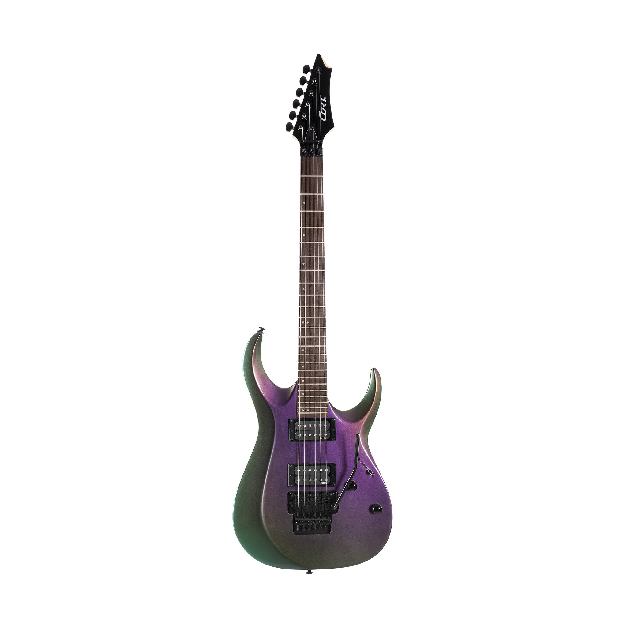 Cort X300-FPU Electric Guitar, Flip Purple