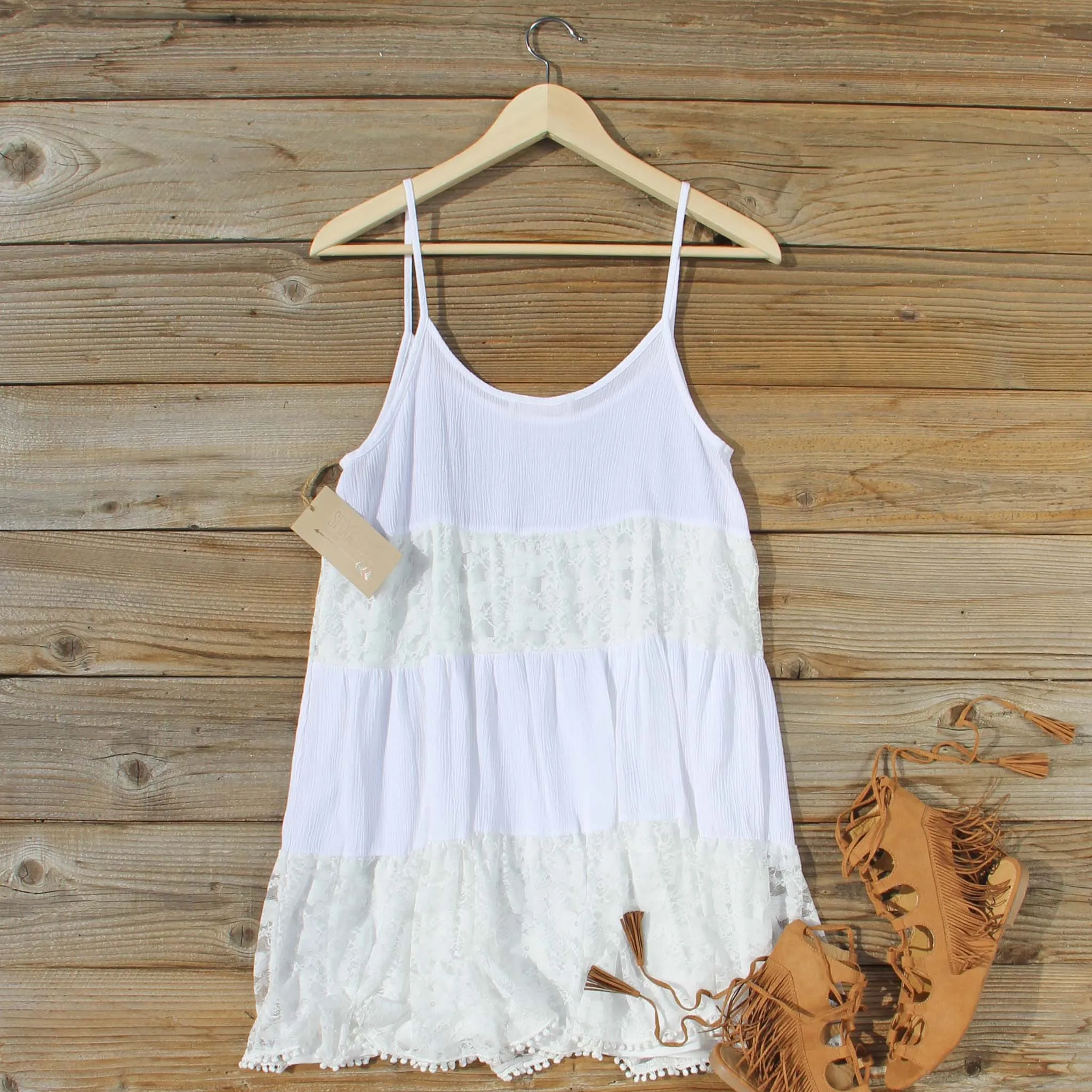 Coyote Sands Dress in White