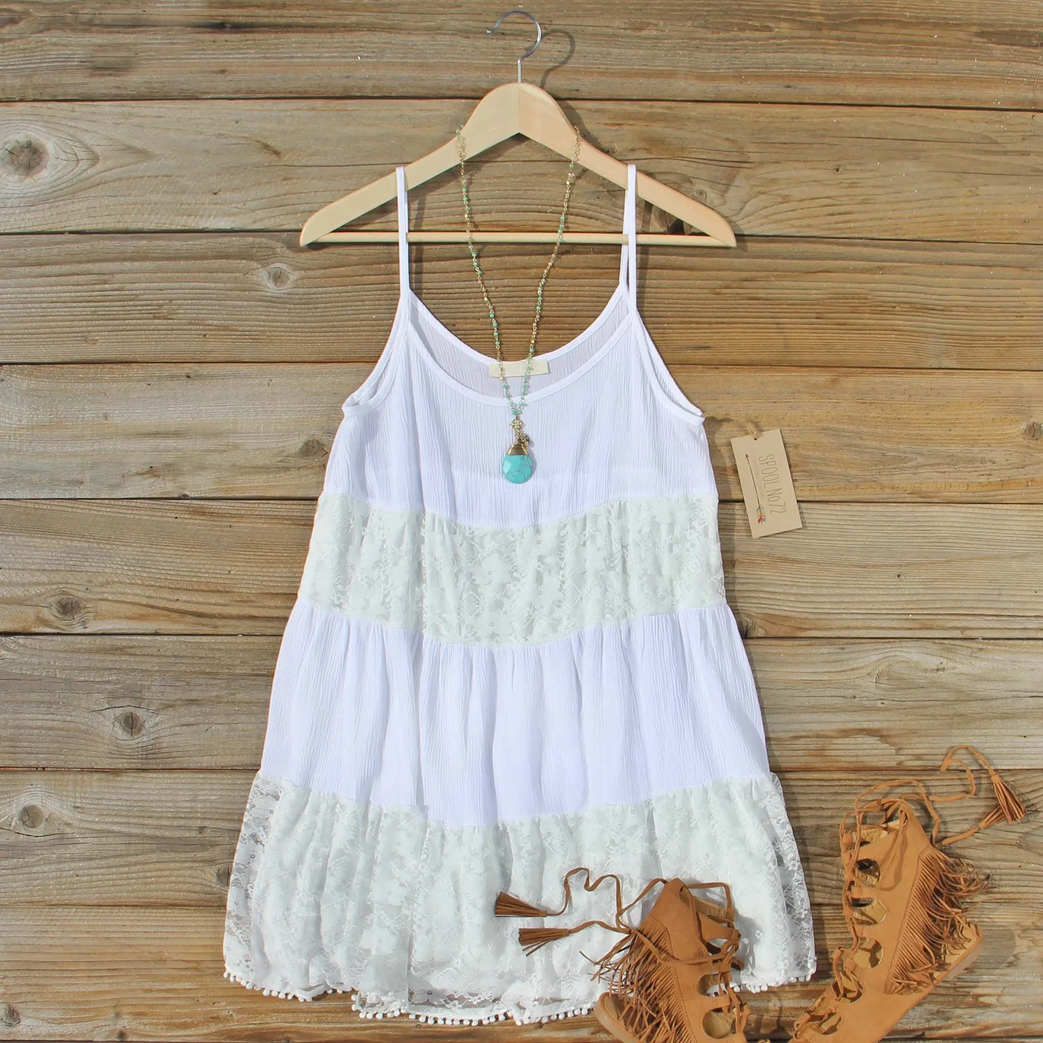 Coyote Sands Dress in White