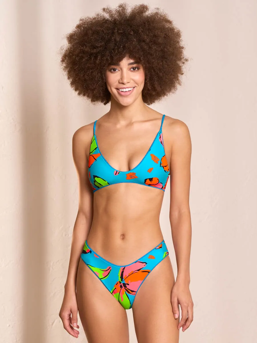 Creta Bralette In Ocean Blue