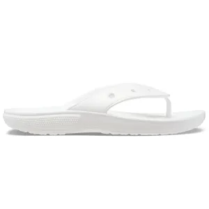 Crocs Adults Unisex Classic Flip Flops In White