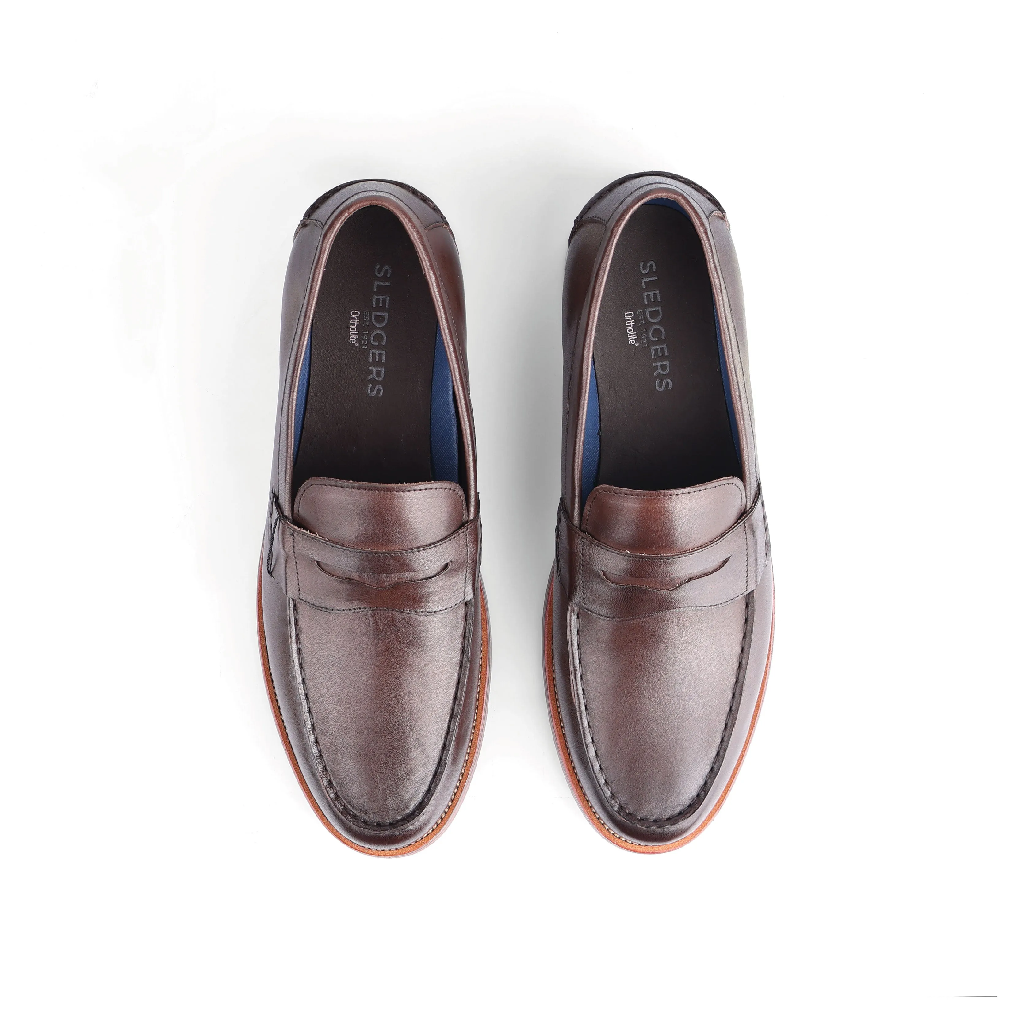 Decatur Two-toned Penny Loafer - Coffee