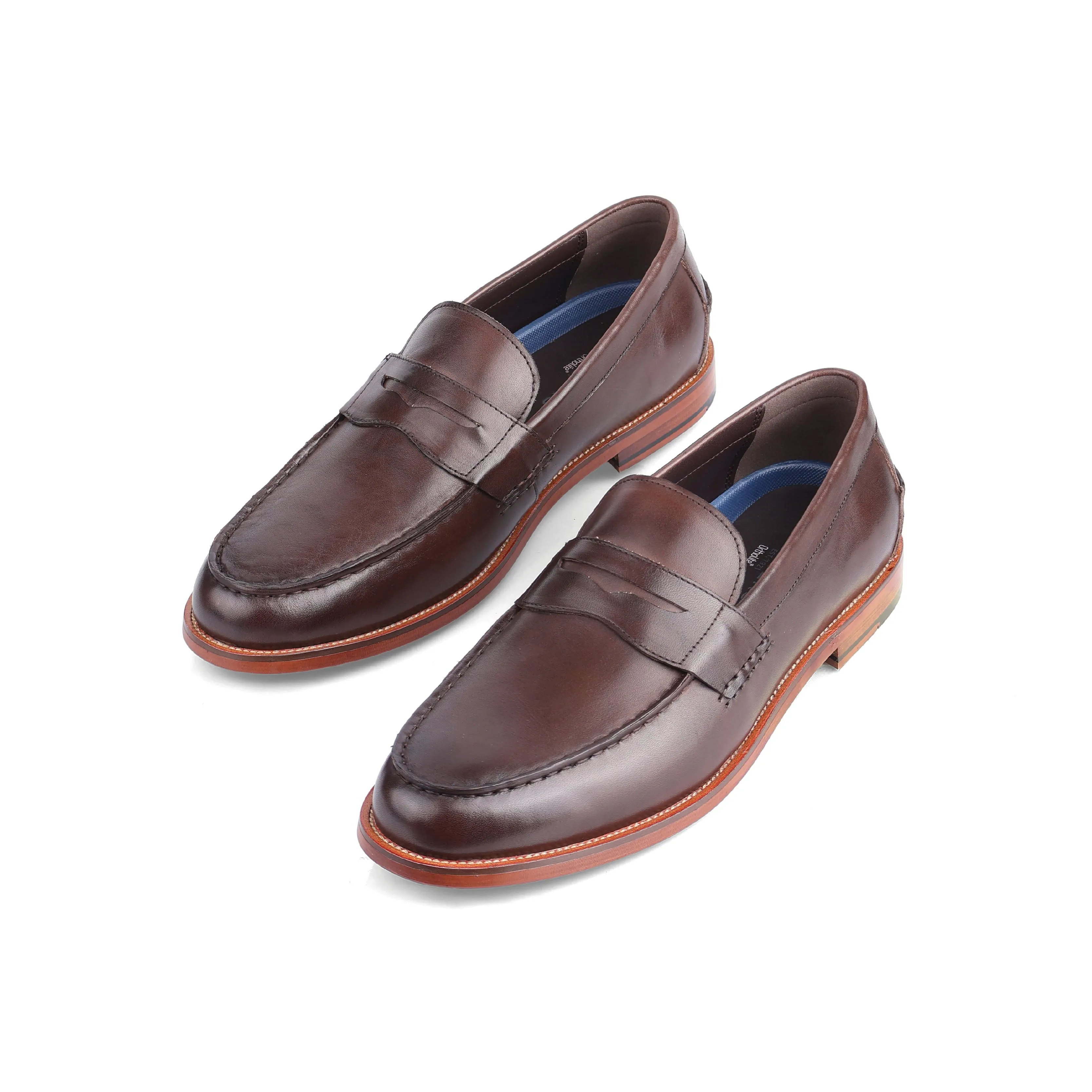 Decatur Two-toned Penny Loafer - Coffee