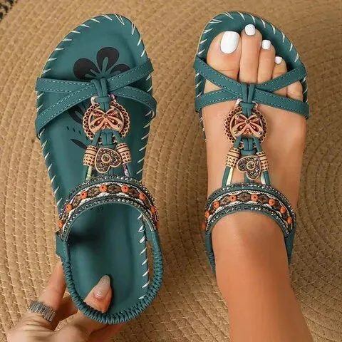 Delphine | Boho Flat Sandals