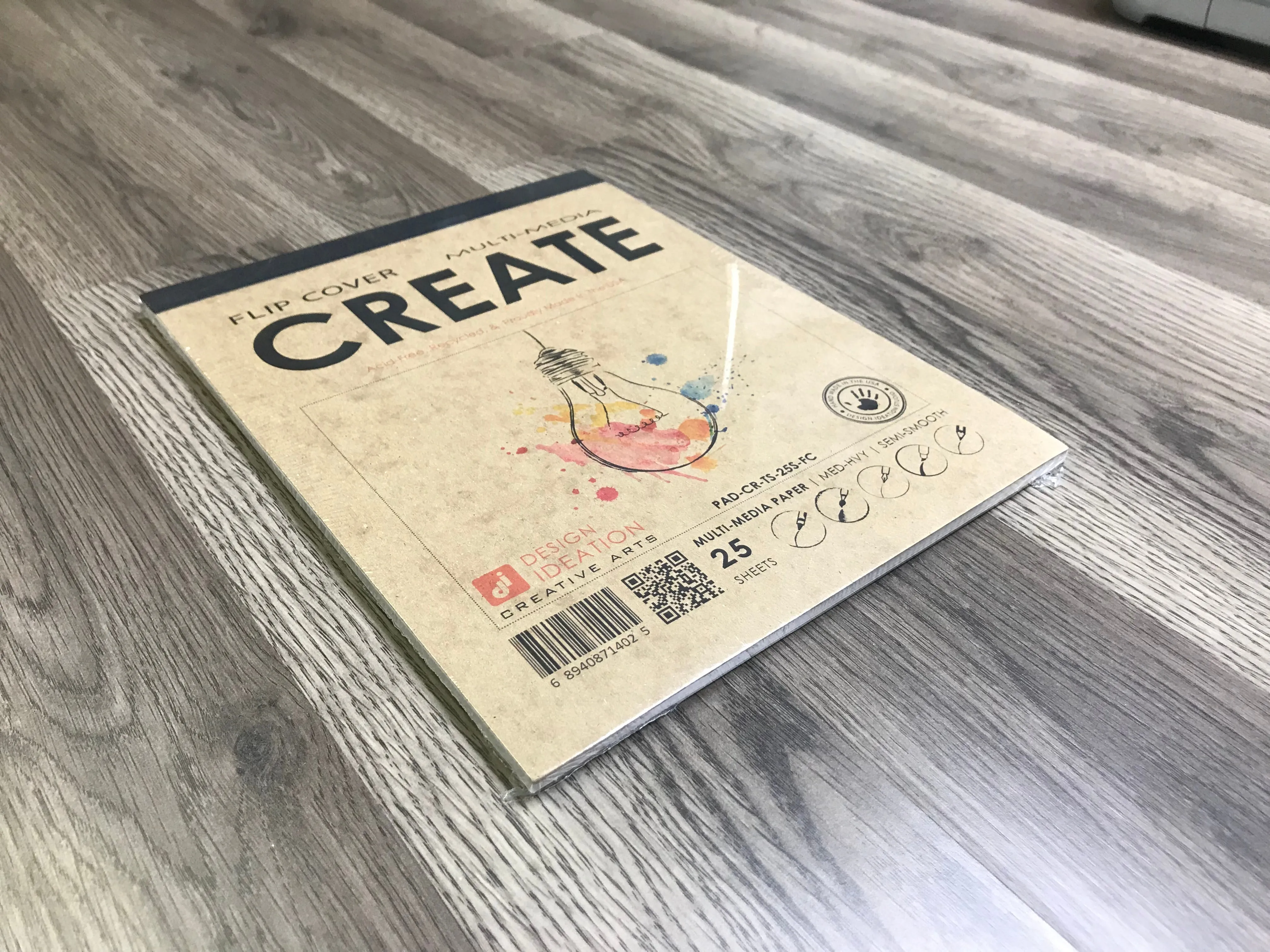Design Ideation CREATE. FLIP COVER Pad. Removable Sheet. Multi-Media. (8.5" x 11") FCP-2550-TS