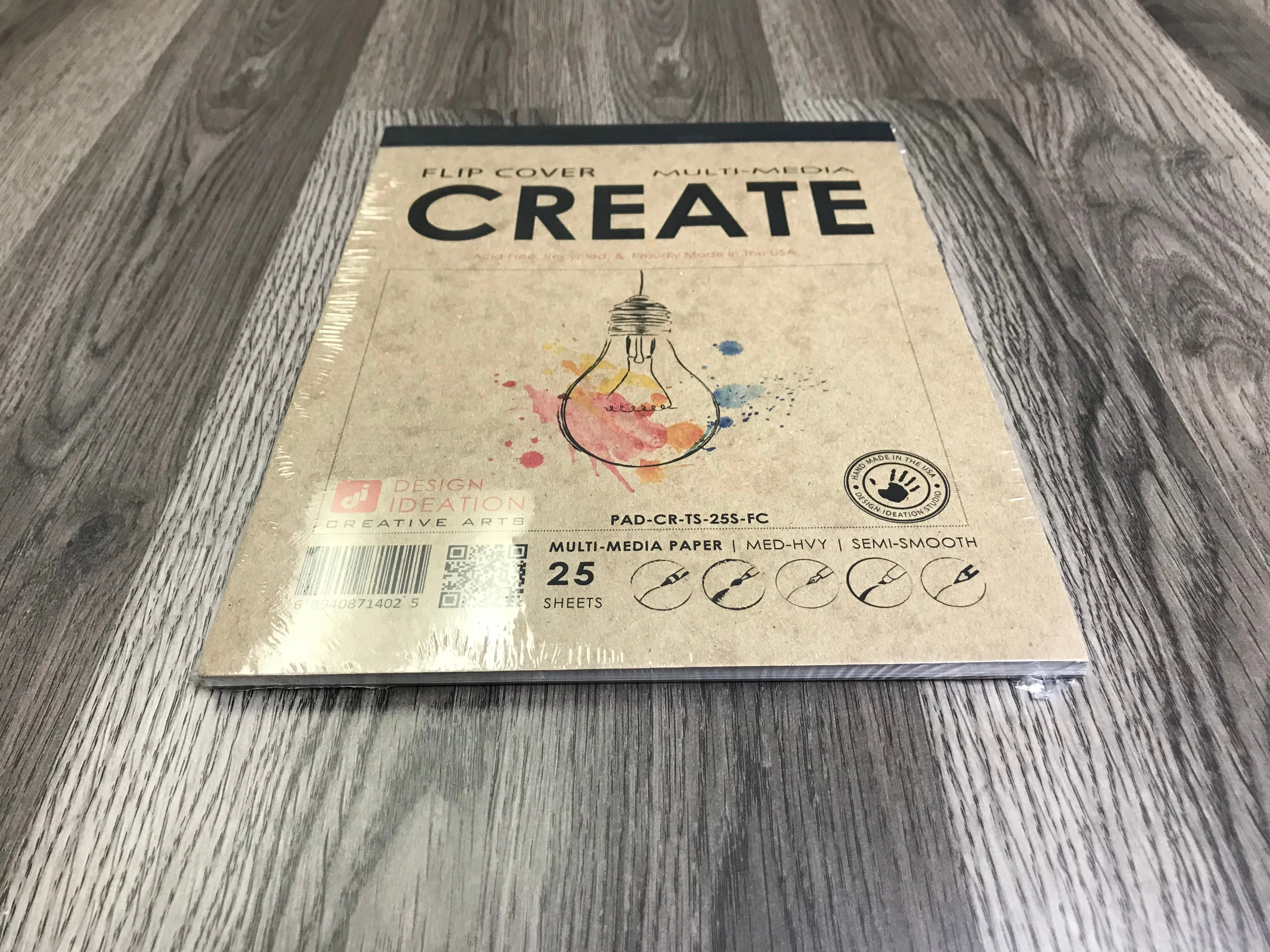 Design Ideation CREATE. FLIP COVER Pad. Removable Sheet. Multi-Media. (8.5" x 11") FCP-2550-TS