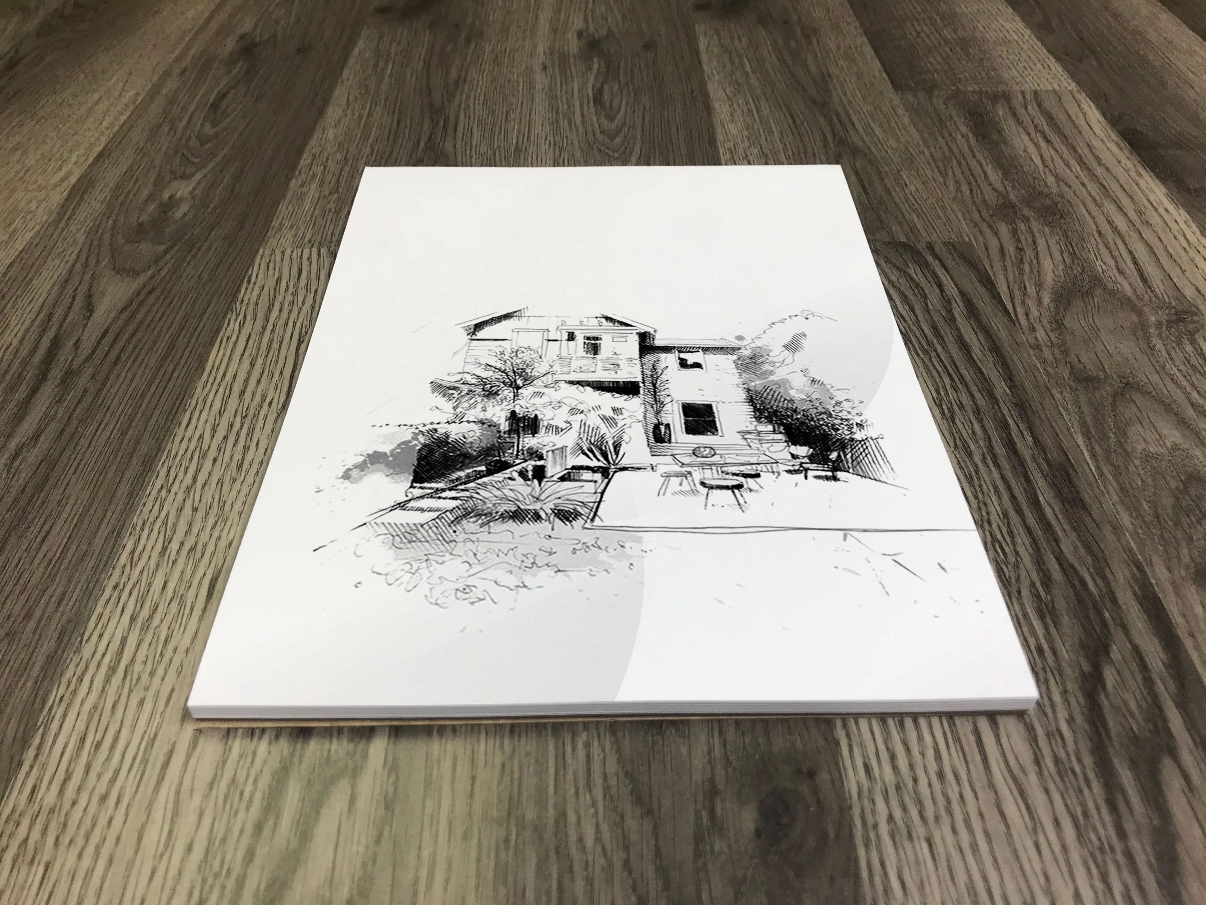 Design Ideation DRAW. FLIP COVER Pad. Removable Sheet. Multi-Media. (8.5" x 11") FCP-2550-TS