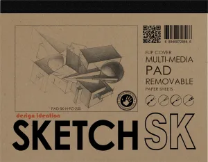 Design Ideation SKETCH. FLIP COVER Pad. Removable Sheet. Multi-Media. (11" x 8.5") FCP-2550-TS