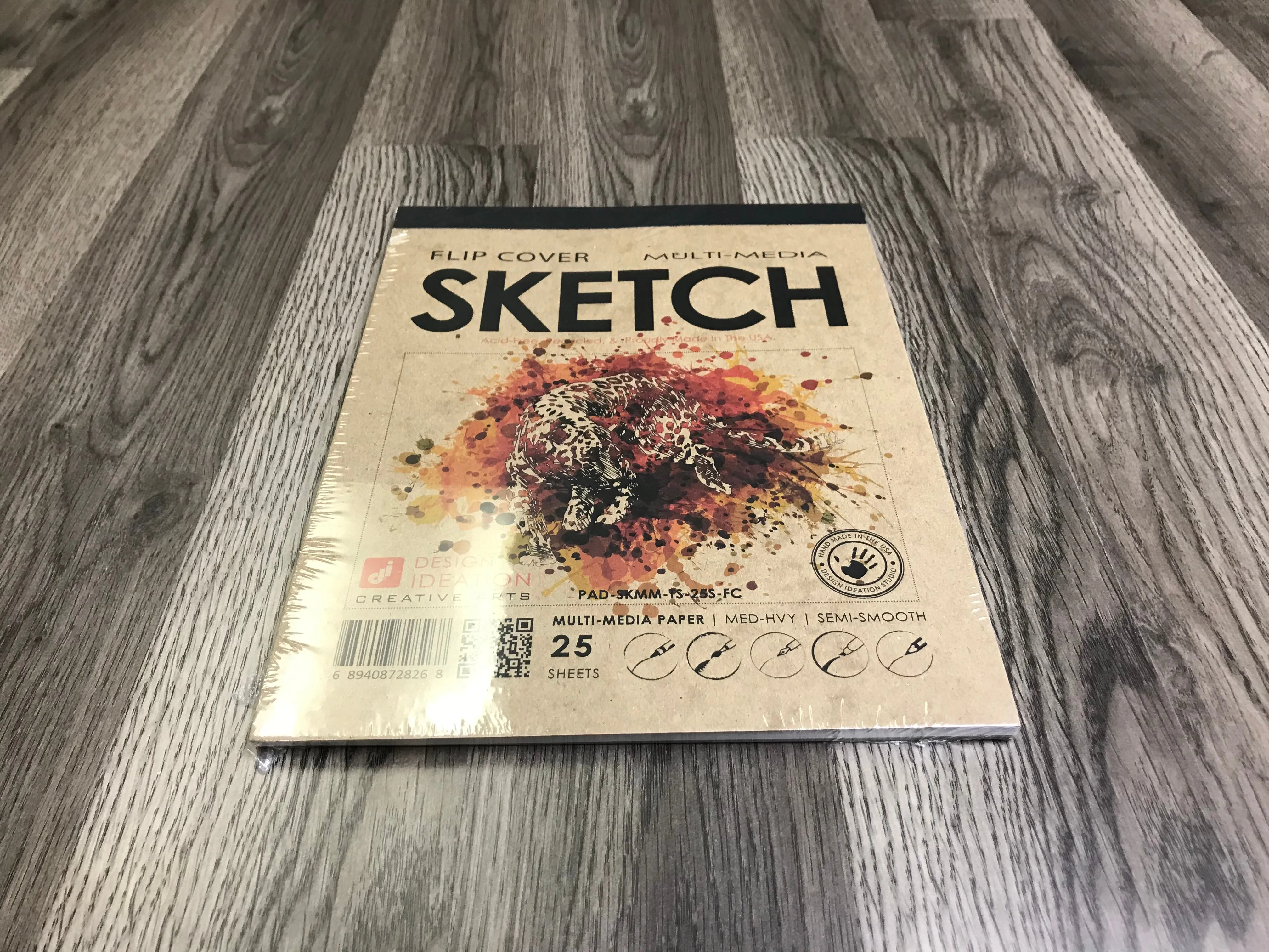 Design Ideation SKETCH. FLIP COVER Pad. Removable Sheet. Multi-Media. (8.5" x 11") FCP-2550-TS