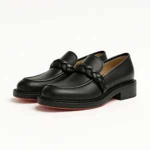Domoir | Calf Leather Penny Braid Loafers