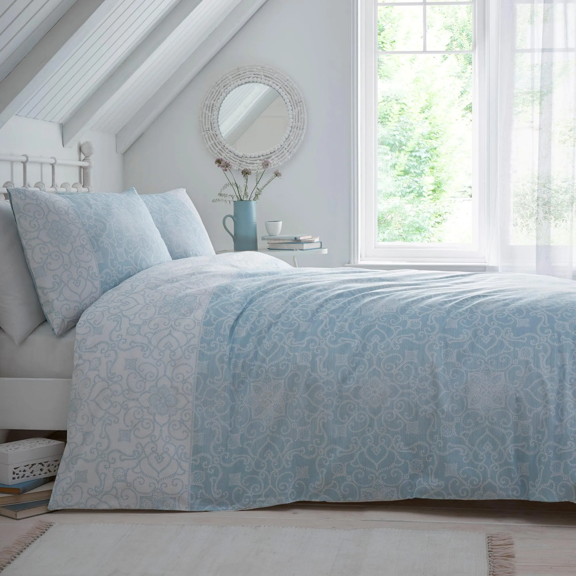 Dreams & Drapes Frampton Duvet Cover Set - Blue