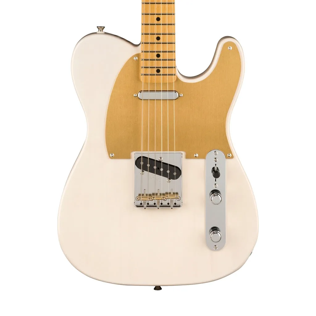 Fender JV Modified 50s Telecaster Electric Guitar, Maple FB, White Blonde