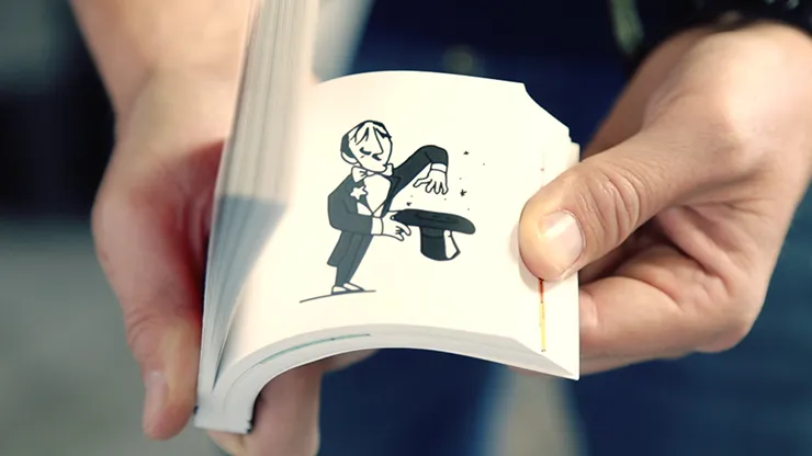 FLIP BOOK MAGICIAN (Gimmick and Online Instructions) by JOTA