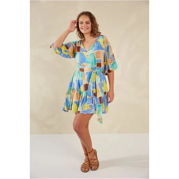 Flirty Bohemian Printed Dress