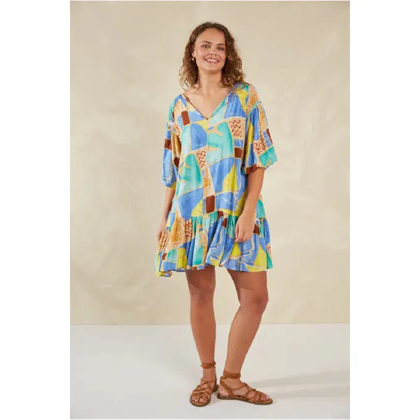 Flirty Bohemian Printed Dress