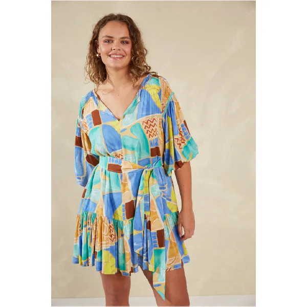 Flirty Bohemian Printed Dress