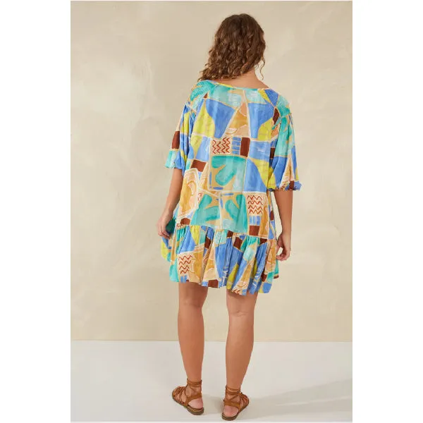 Flirty Bohemian Printed Dress