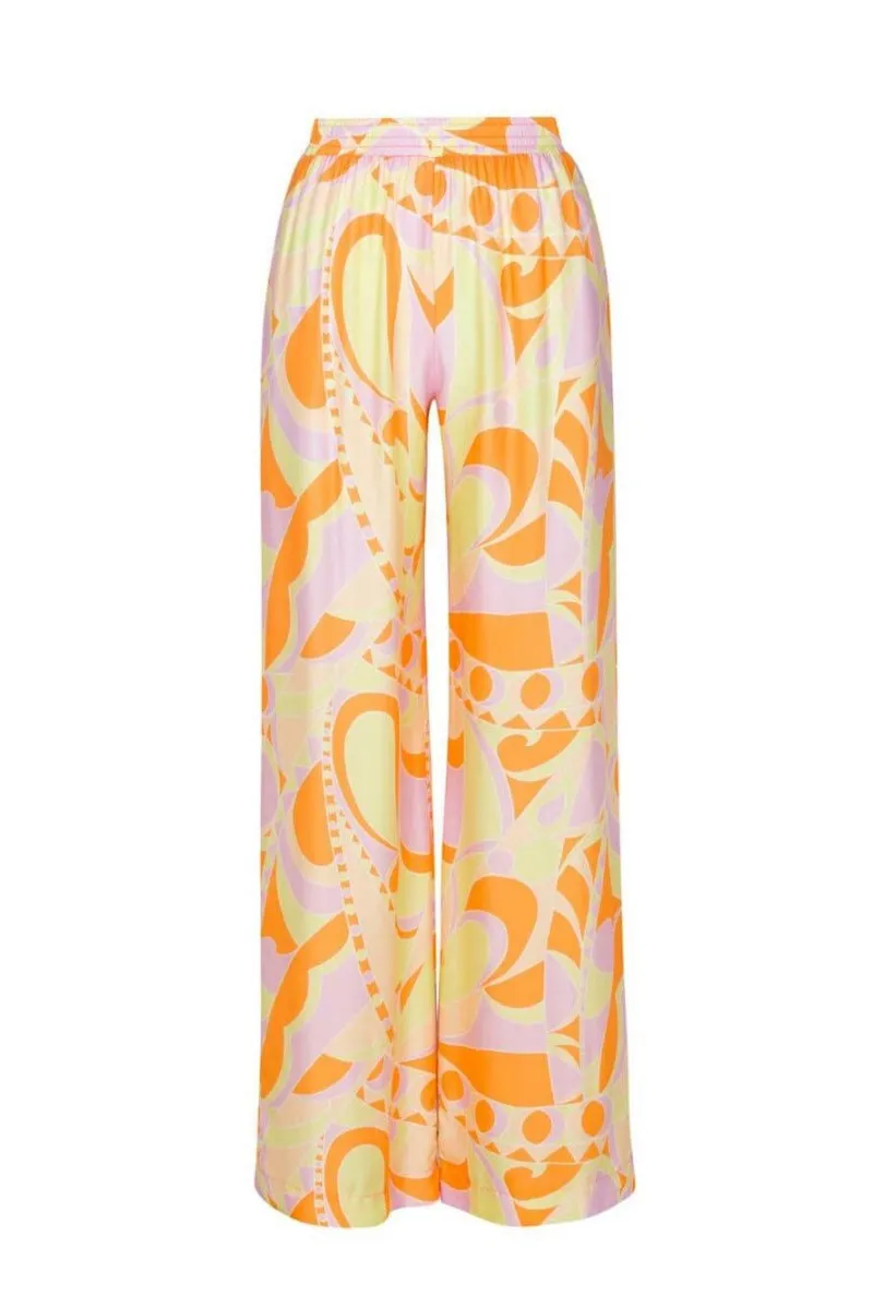 Geometric Print Silky Set