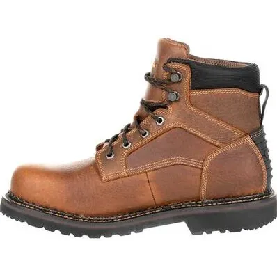 Georgia Men's Giant Revamp 6" Steel Toe Waterproof Work Boot -Brown- GB00317