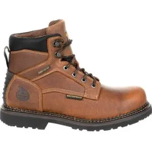 Georgia Men's Giant Revamp 6" Steel Toe Waterproof Work Boot -Brown- GB00317