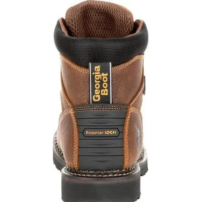 Georgia Men's Giant Revamp 6" Steel Toe Waterproof Work Boot -Brown- GB00317