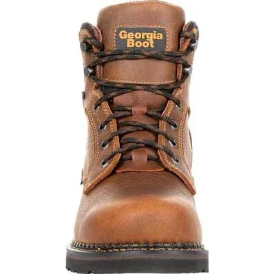 Georgia Men's Giant Revamp 6" Steel Toe Waterproof Work Boot -Brown- GB00317