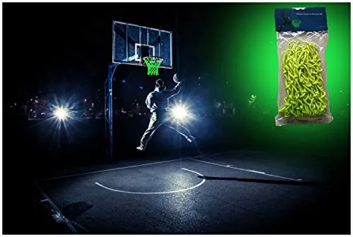 Glow in the Dark Outdoor Basketball Net Rim Hoop Heavy Duty