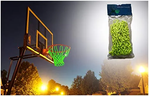 Glow in the Dark Outdoor Basketball Net Rim Hoop Heavy Duty