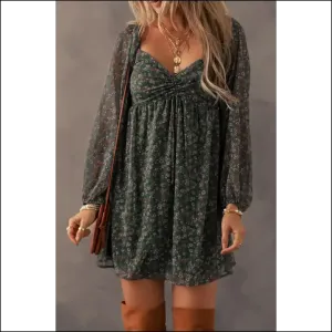 Green Ditsy Floral Mini Dress: so Cute, It's Practically Illegal 😈