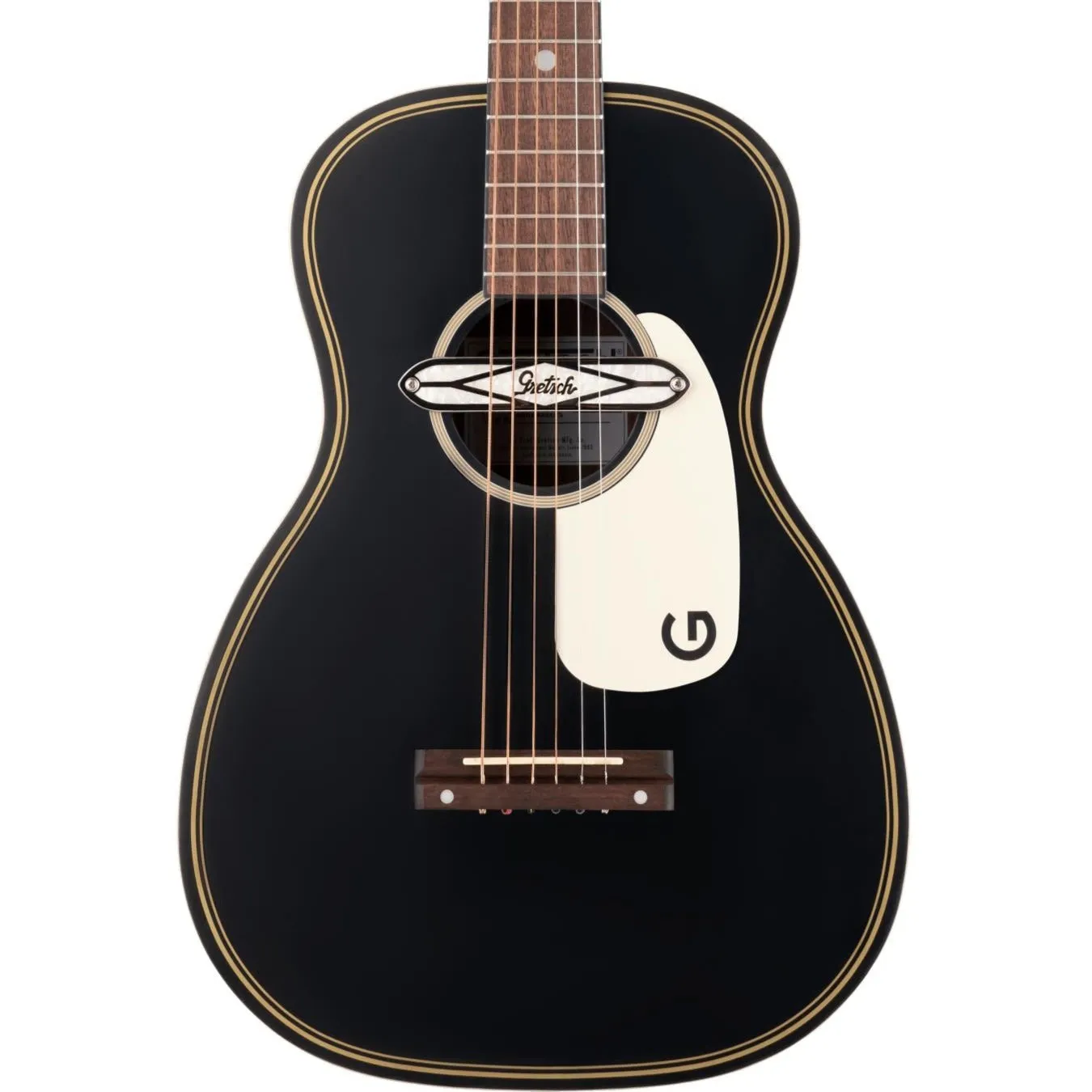Gretsch G9520E Gin Rickey Acoustic/Electric Guitar, Smokestack Black