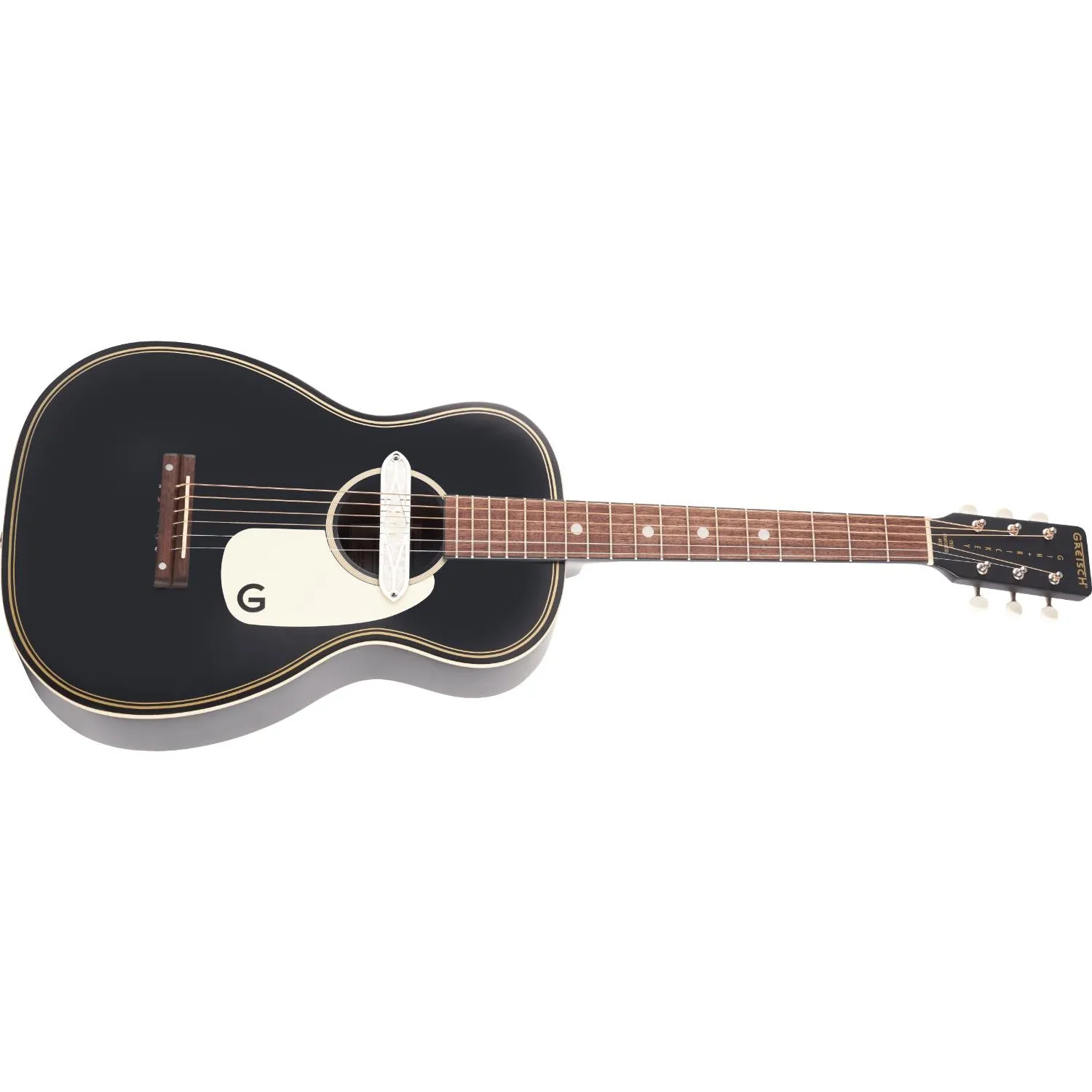 Gretsch G9520E Gin Rickey Acoustic/Electric Guitar, Smokestack Black