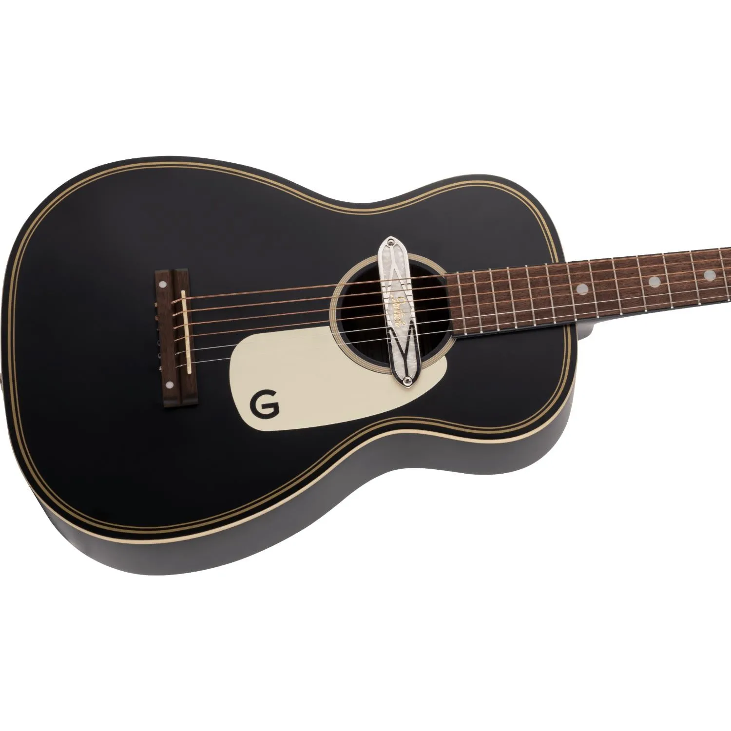 Gretsch G9520E Gin Rickey Acoustic/Electric Guitar, Smokestack Black