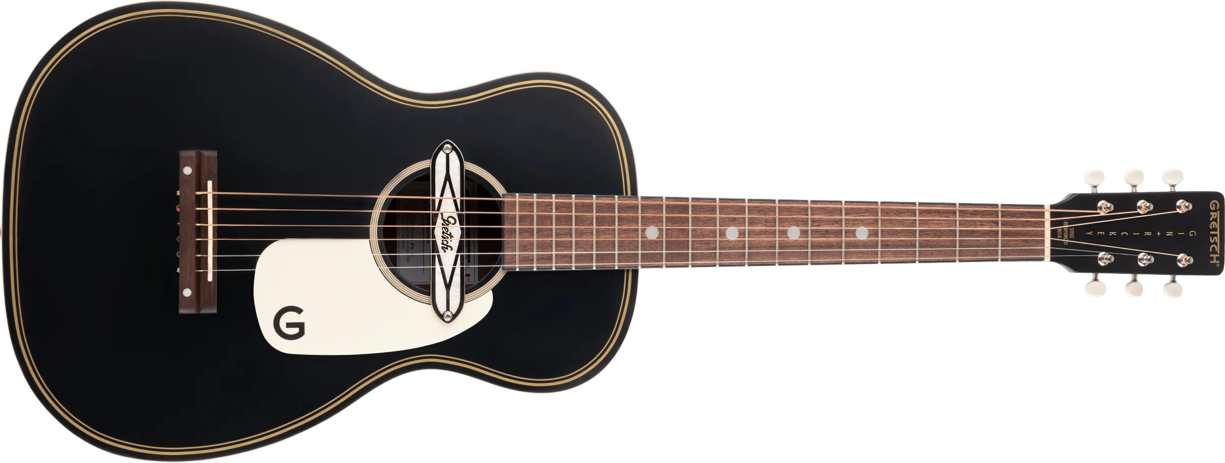 Gretsch G9520E Gin Rickey Acoustic/Electric with Soundhole Pickup, Walnut Fingerboard, Smokestack Black