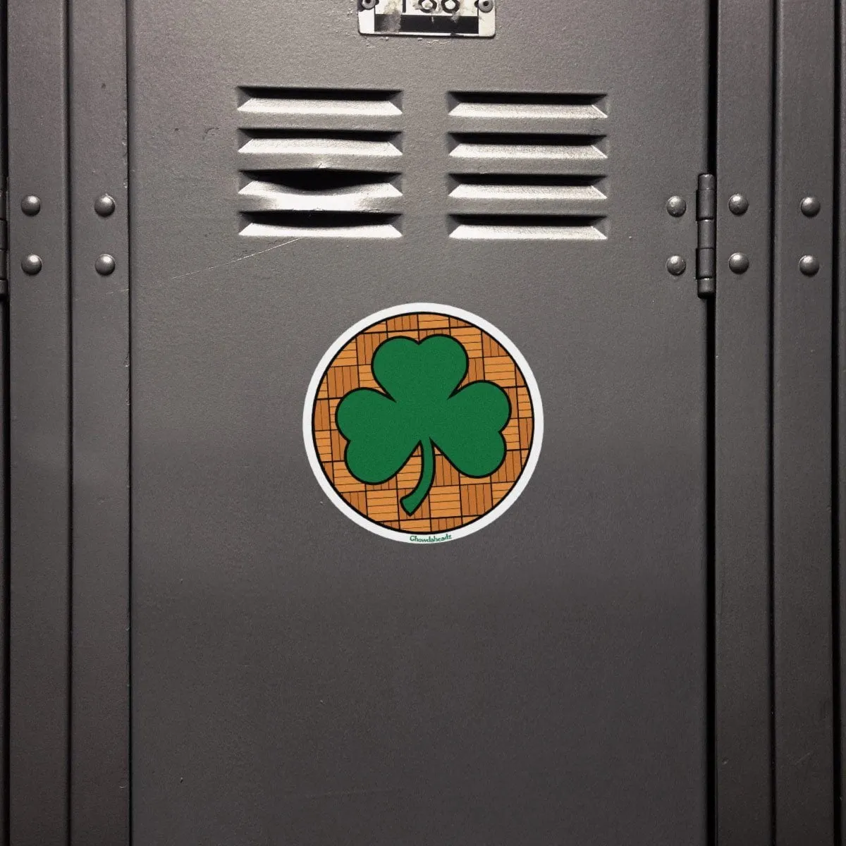 Hardwood Shamrock Sticker