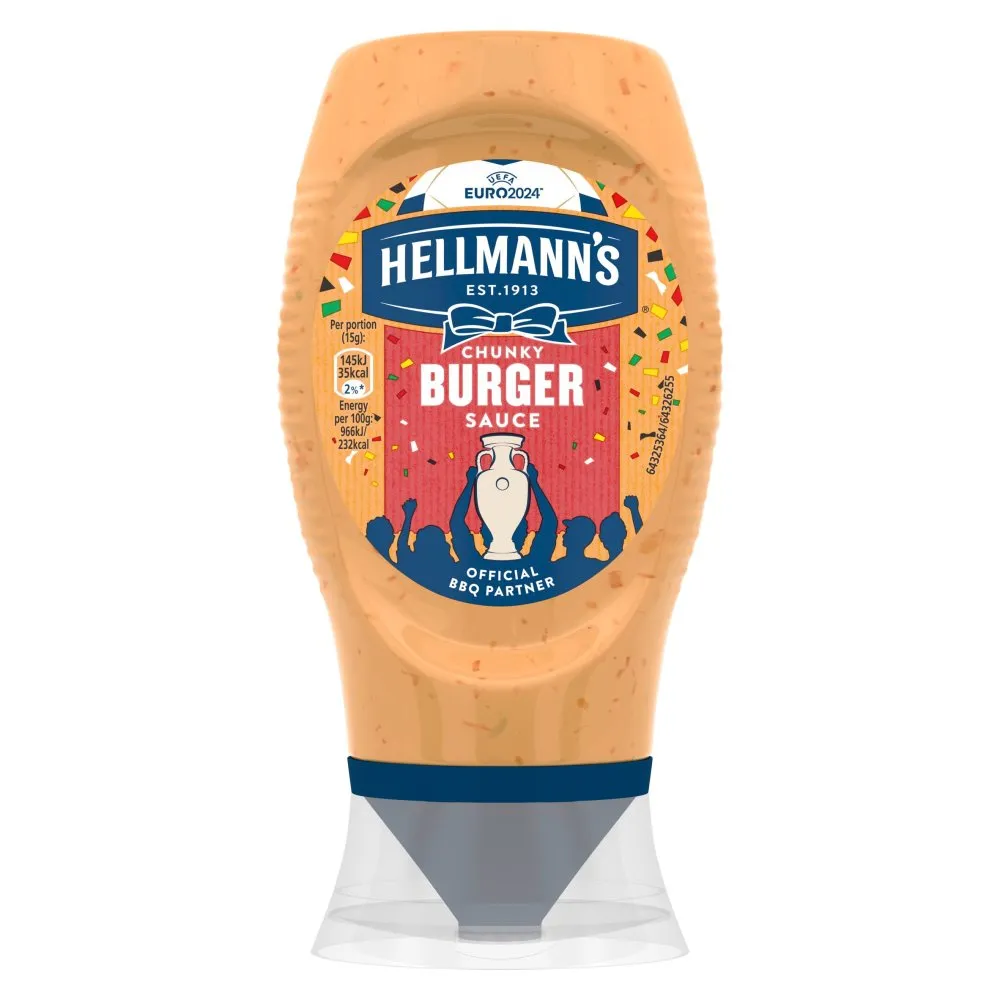Hellmann's Chunky Burger Sauce, 250ml (Case of 8)