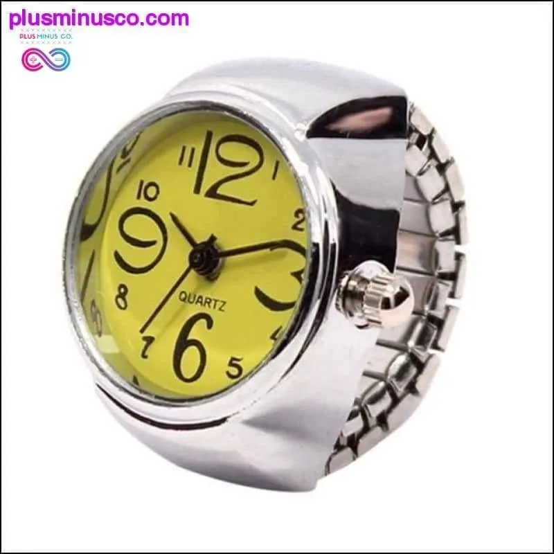 Hot Style Creative Steel Cool Elastic Analog Ring With