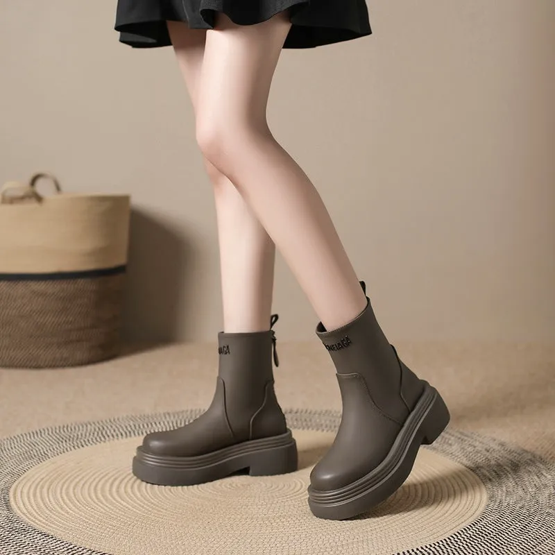 INSTOCK - Paris same style elastic slim boots women