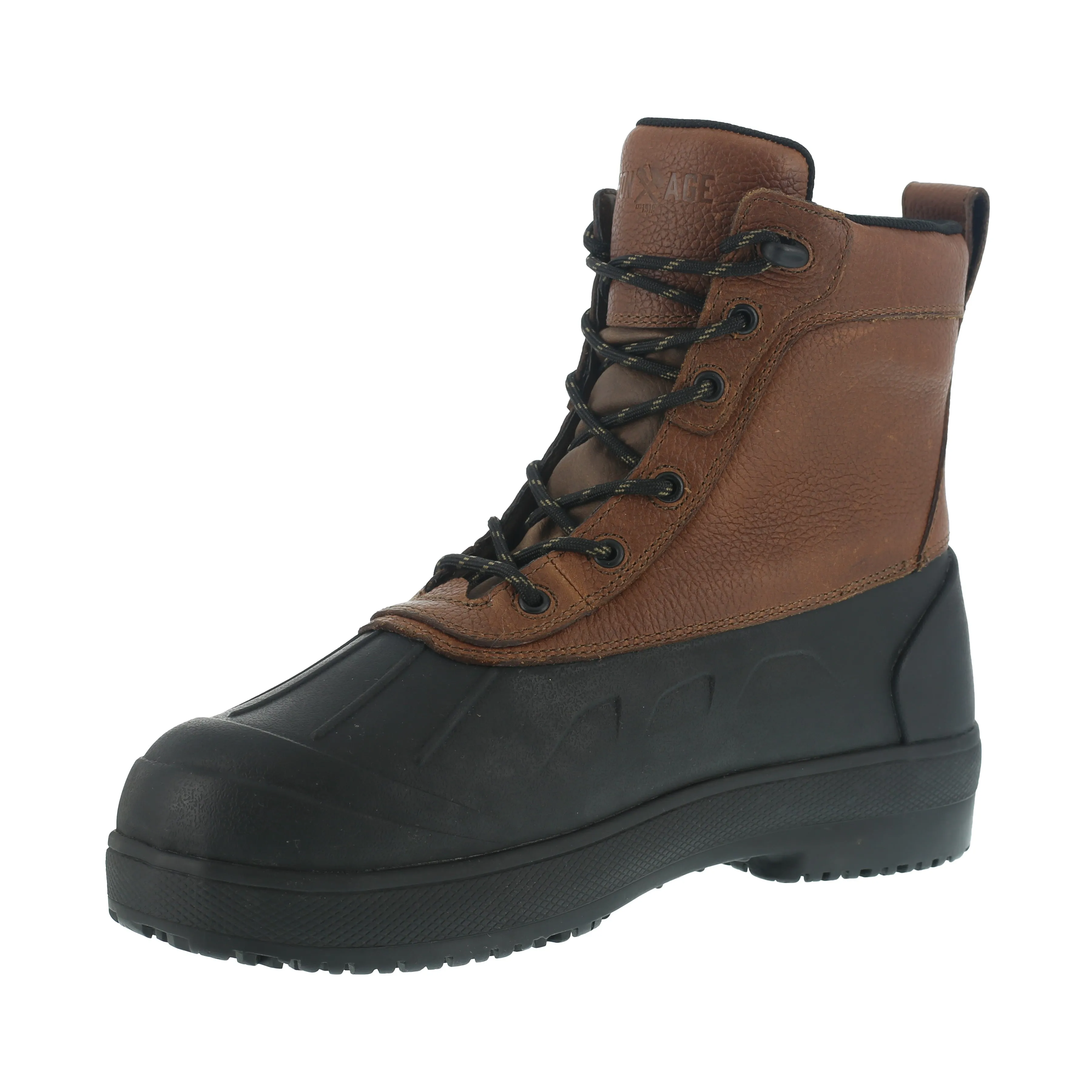 Iron Age Men's Compound Comp Toe Waterproof Rubber Vamp Work Boot - Black - IA9650