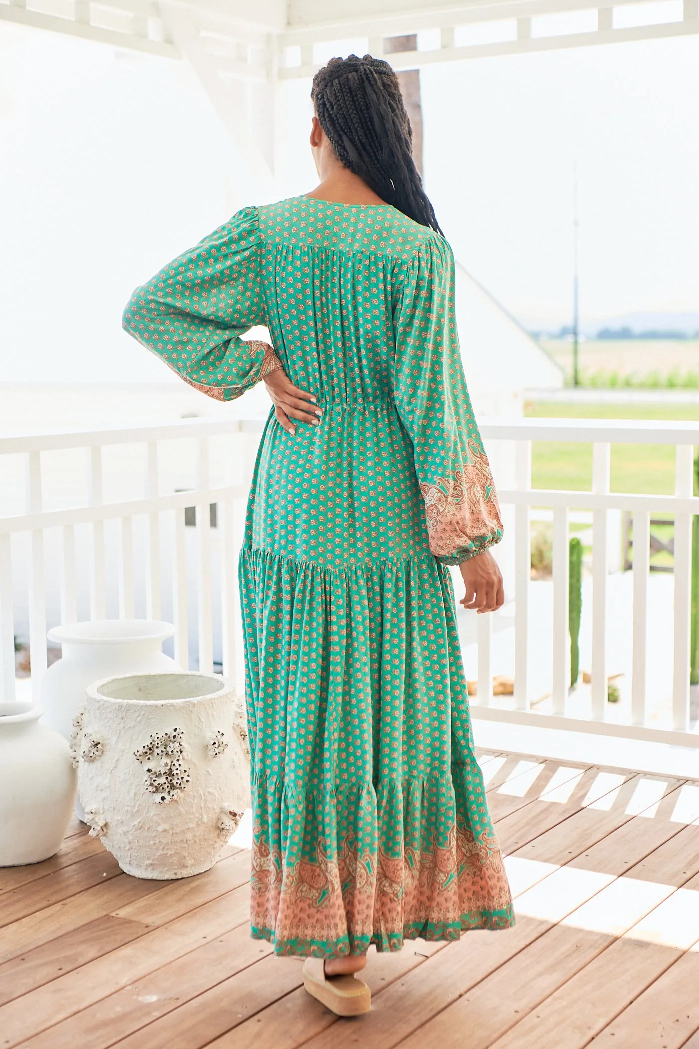 Jade Print Teresa Maxi