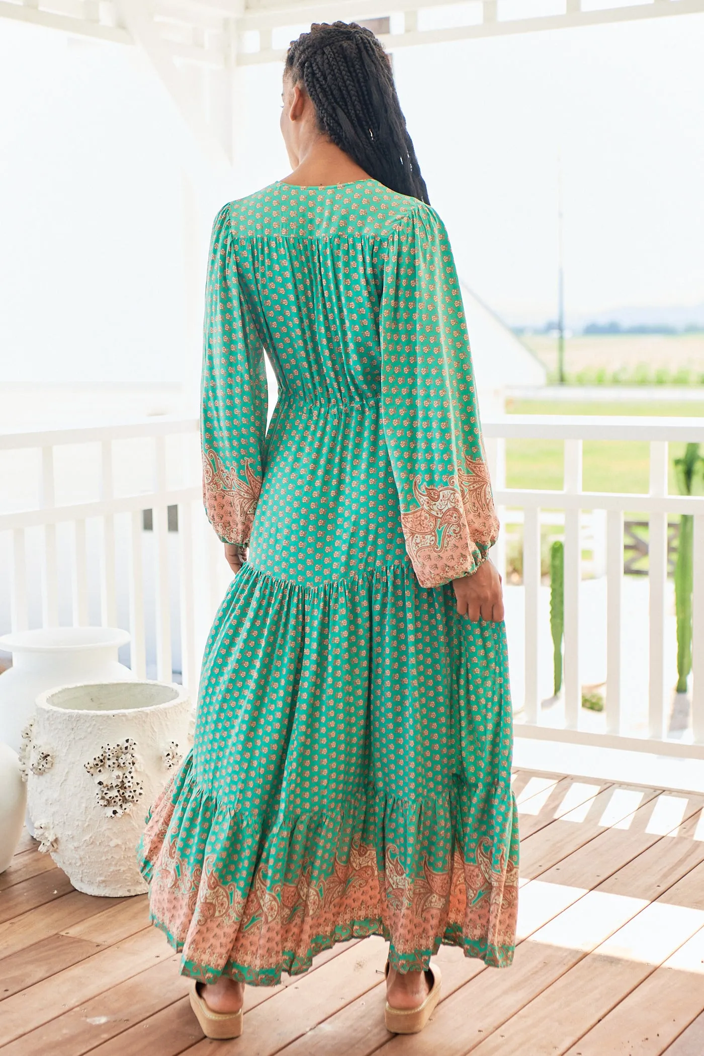 Jade Print Teresa Maxi