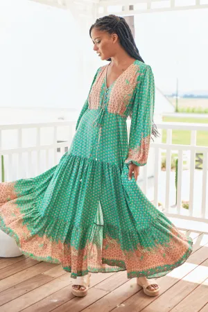 Jade Print Teresa Maxi