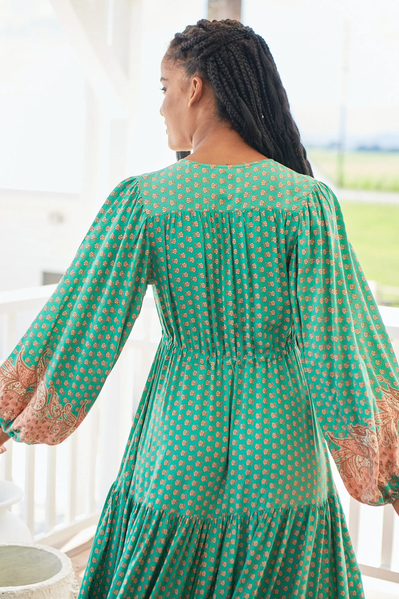 Jade Print Teresa Maxi