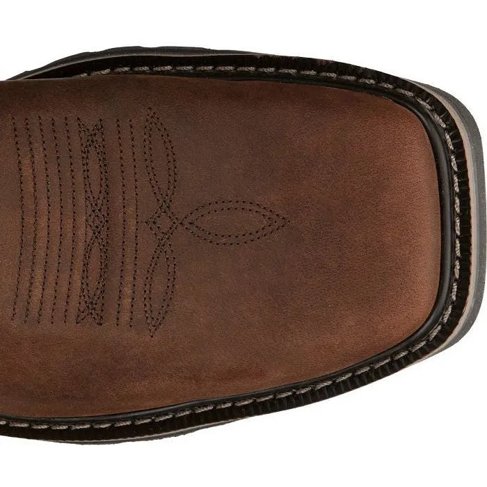Justin Men's Driller II 11" Waterproof Western Work Boot -Brown- SE3116