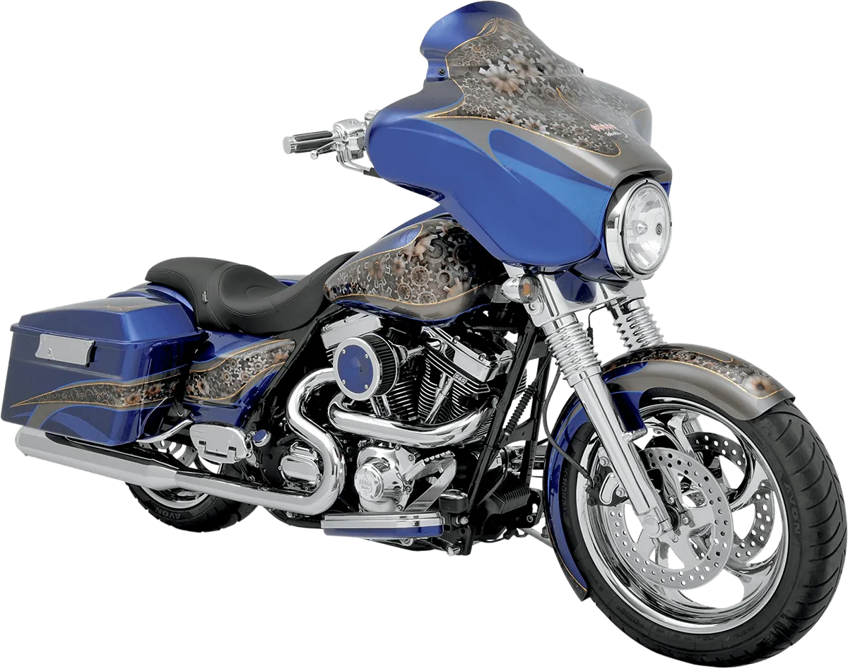 Klock Werks KW05-01-0200 6.5in. Flare Windshield - Black