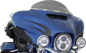 Klock Werks KW05-01-0389 5in. Flare Low Windshield - Dark Smoke