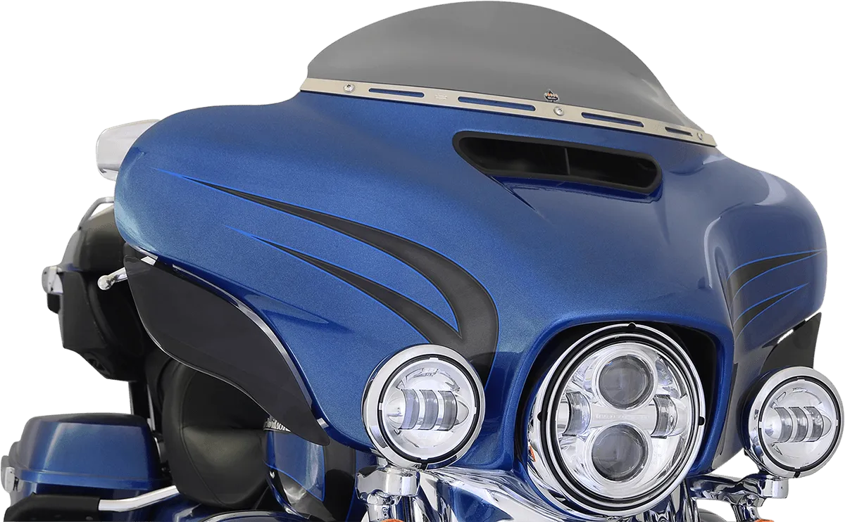 Klock Werks KW05-01-0389 5in. Flare Low Windshield - Dark Smoke