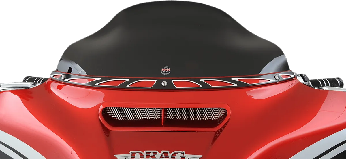 Klock Werks KW050102002014 6.5in. Flare Windshield - Black